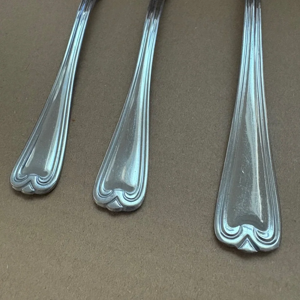 Cambridge Stainless Steel Silverware Set, 7 Pieces,‎ Knives Spoons Forks, China